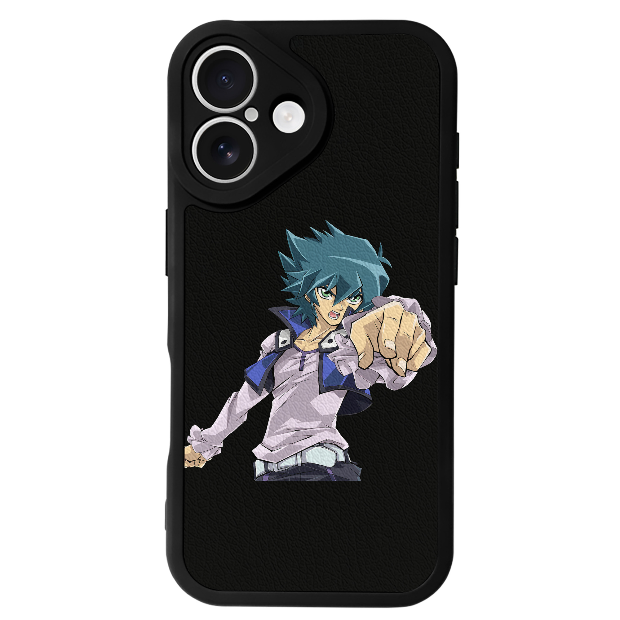 （画像用） 遊☆戯☆王 Yu-Gi-Oh! 【iPhone 16シリーズ対応】シリコンスマホケース（レザー調） 材質：シリコン